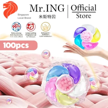 MR.ING 6 in 1 Laundry Pod Detergent Capsule Anti Bacterial